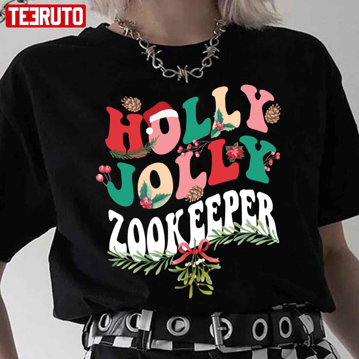 Zookeeper Christmas Holiday Unisex T-Shirt