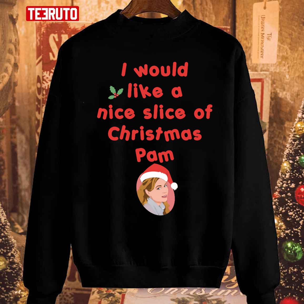 A Nice Slice Of Christmas Pam Unisex Sweatshirt