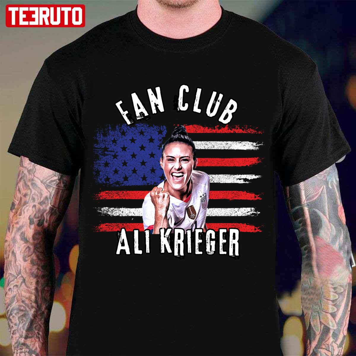 Ali Krieger Fan Club American Flag Unisex T-Shirt