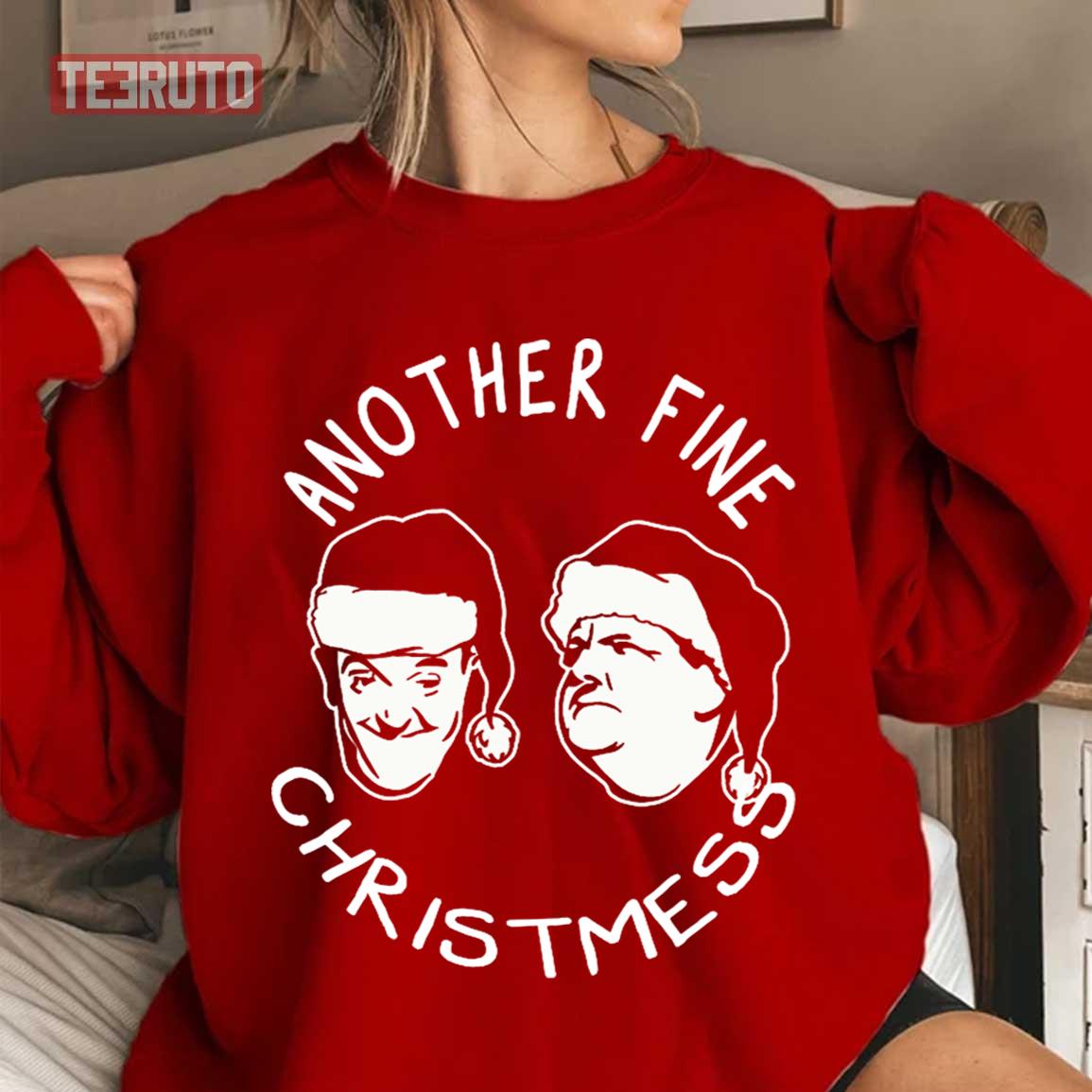 Another Fine Christmess Comedy Duo Christmas Laurel And Hardy Unisex Sweatshirt