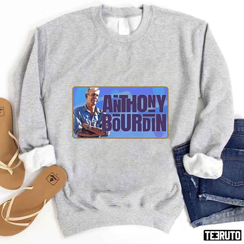 Anthony Bourdain Text Vintage Retro Style Unisex Sweatshirt