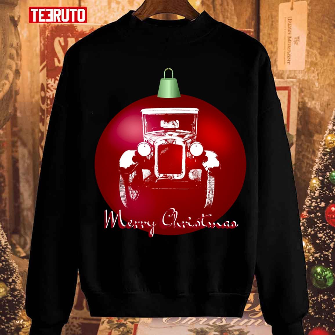 Austin Seven British Vintage Car Monoblock Christmas Unisex Sweatshirt