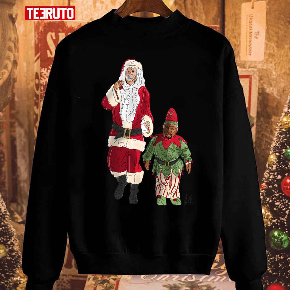 Bad Santa Back In The Saddle Again Christmas Unisex Sweatshirt