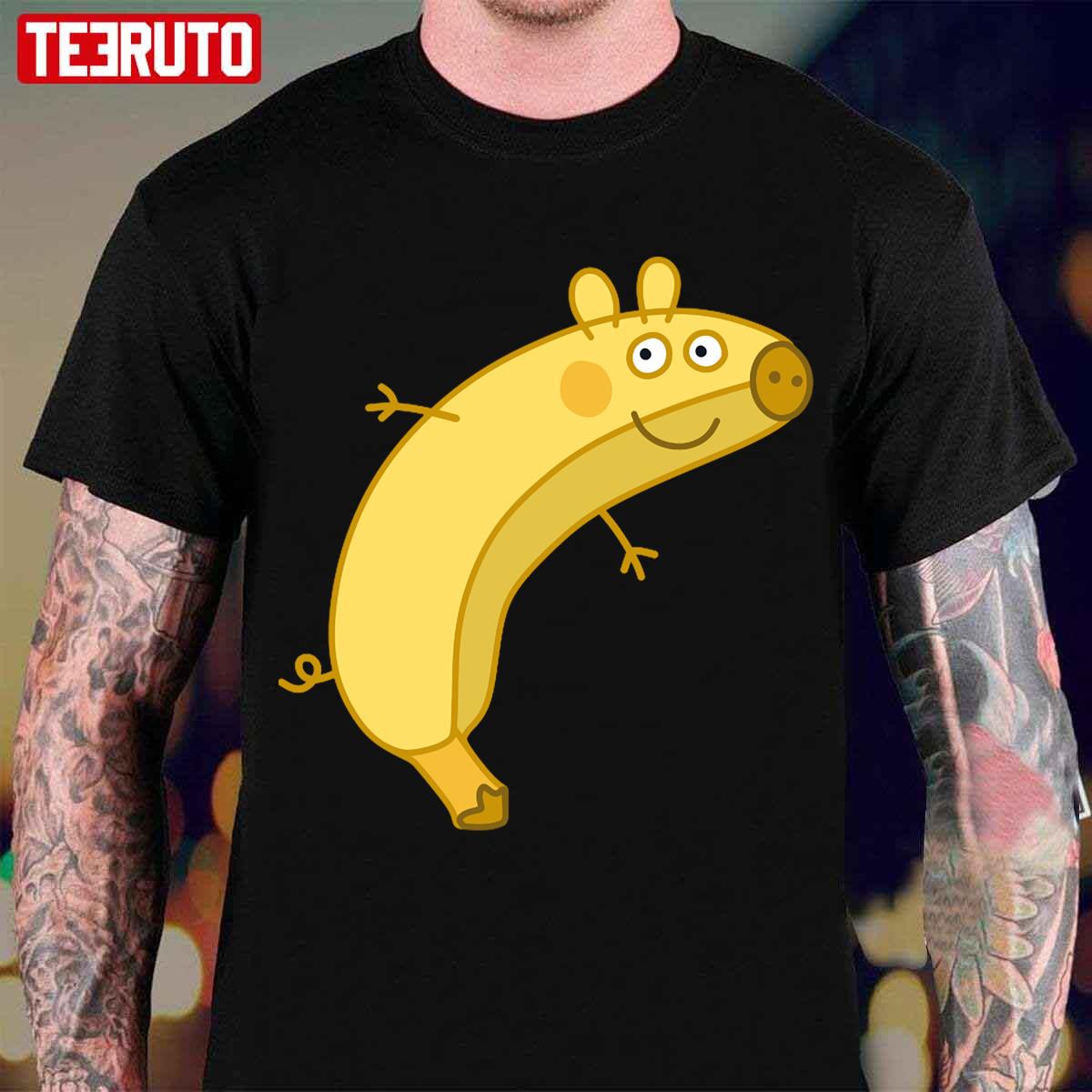 Banana Peppa Pig Yellow Unisex T-Shirt
