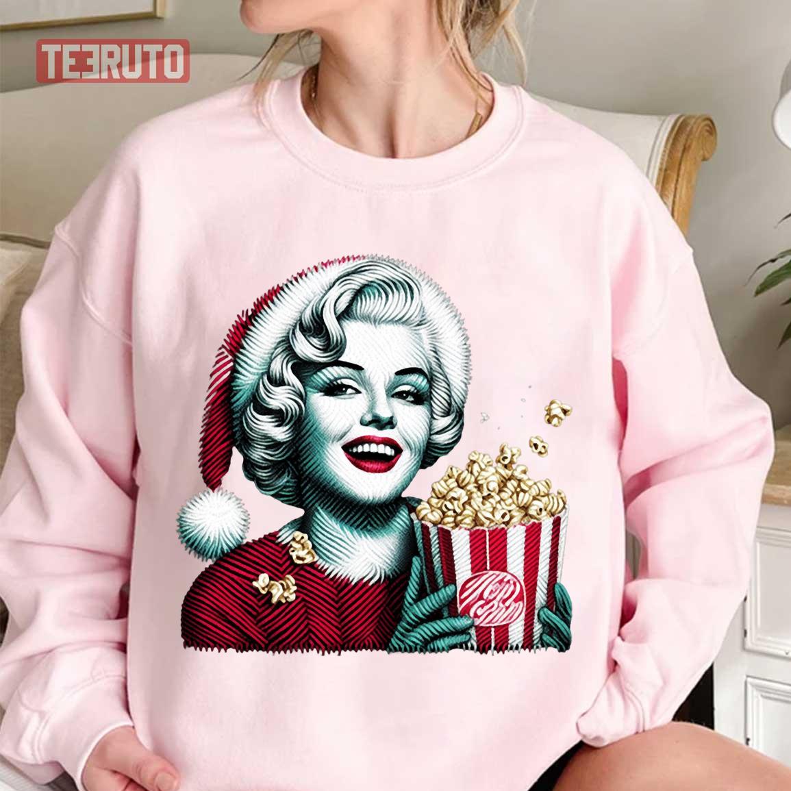 Christmas Santa Marilyn Monroe 38 Unisex Sweatshirt