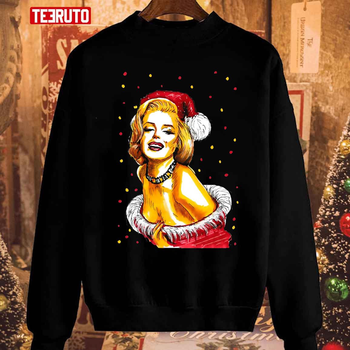 Marilyn Monroe Fanart Christmas 2023 Unisex Sweatshirt