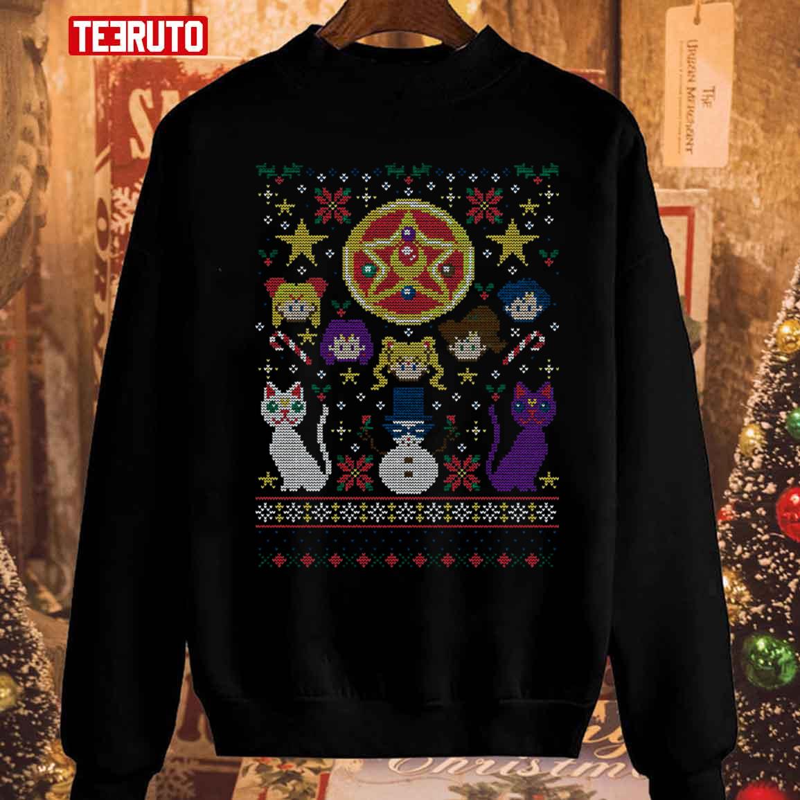 Merry Senshi Christmas Sailor Moon Unisex Sweatshirt