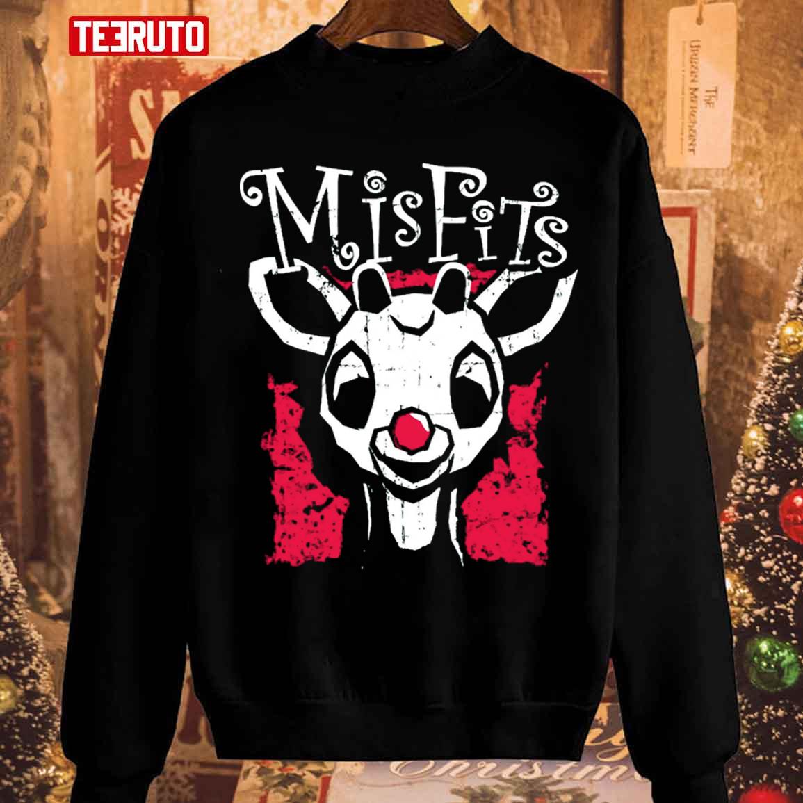 Misfits Of Christmas Town Rudolph The Red Nosed Reindeer Unisex Sweatshirt