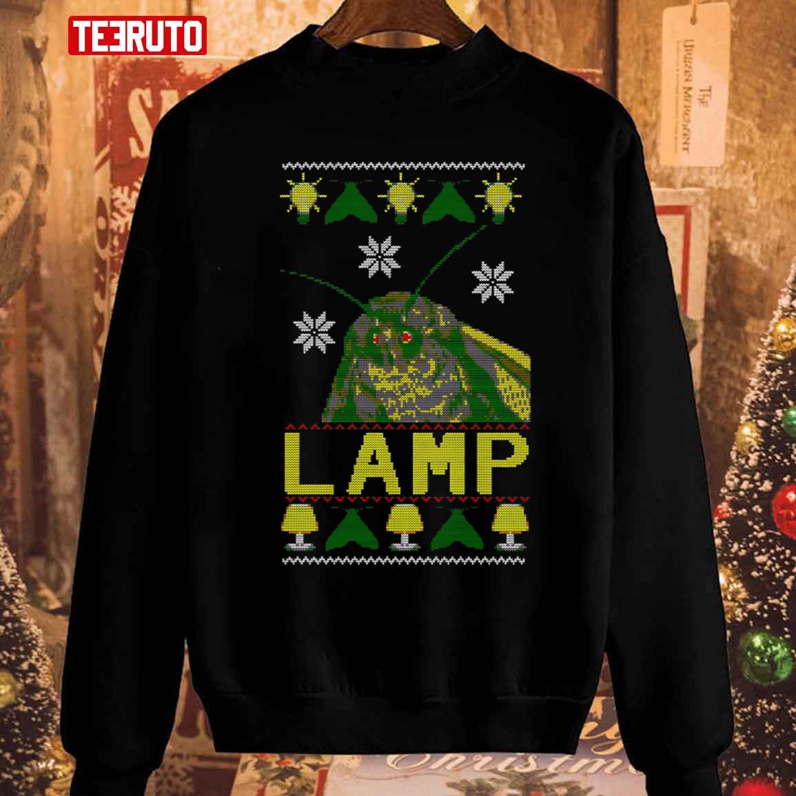 Moth Lamp Meme Christmas Unisex Sweatshirt