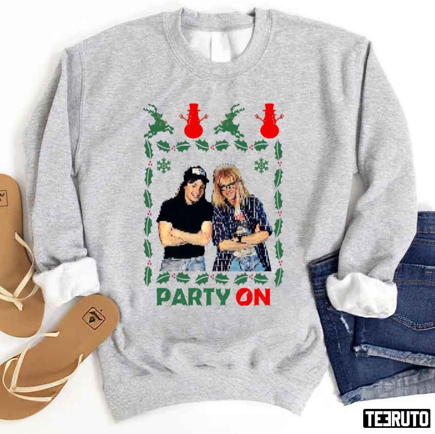 Party On Xmas Christmas Unisex Sweatshirt