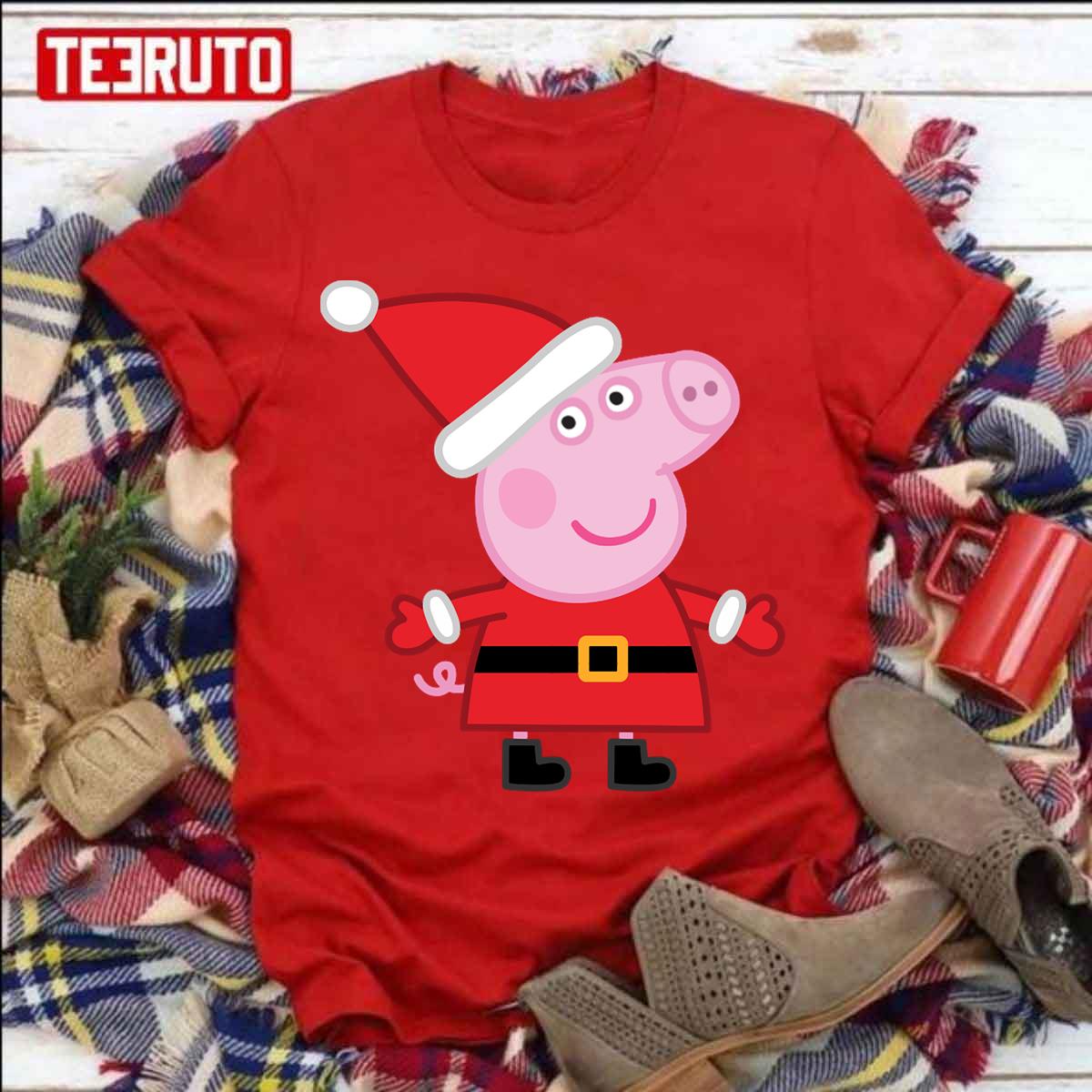 Peppa Pig Christmas Hat Unisex T-Shirt