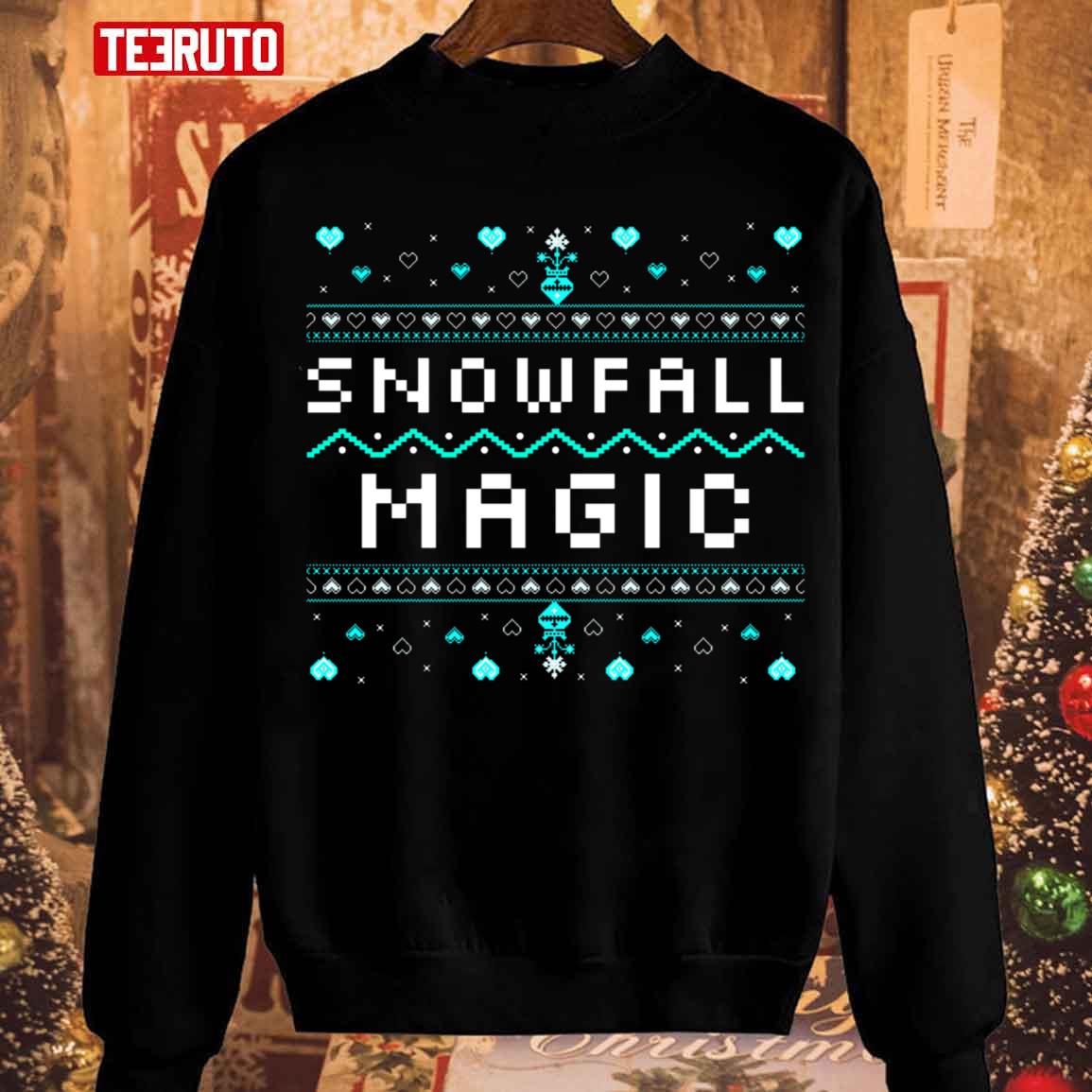 Snowfall Magic Merry Christmas Holiday Unisex Sweatshirt