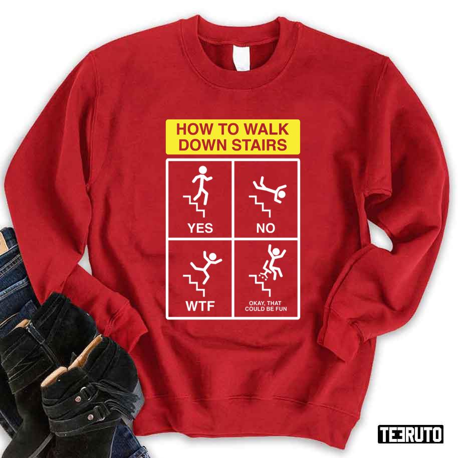 Stair Safety Christmas Unisex Sweatshirt