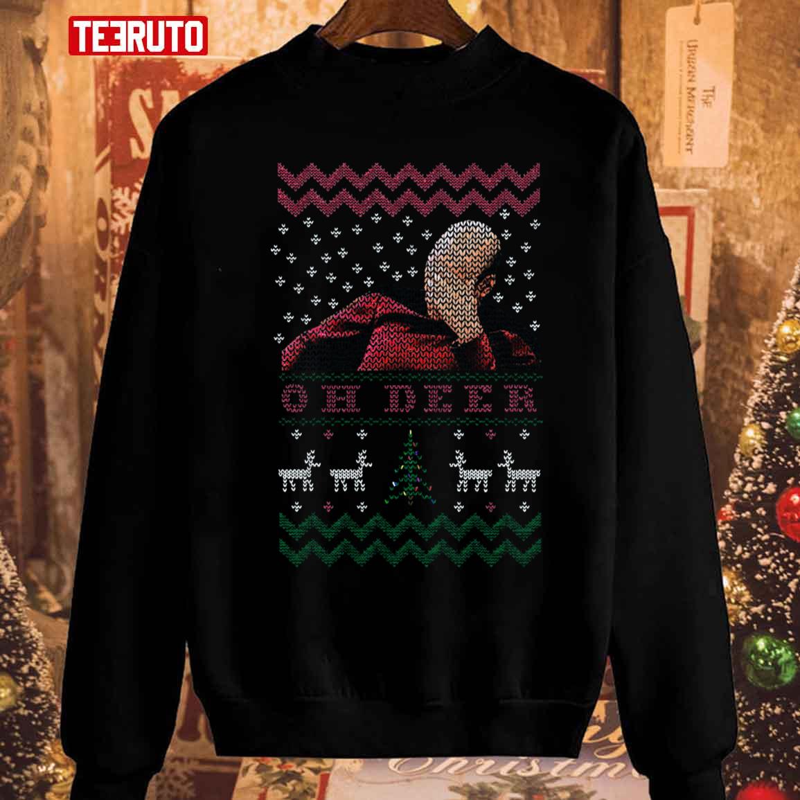 Star Trek Captain Picard Oh Deer Christmas Jumper Unisex Sweatshirt