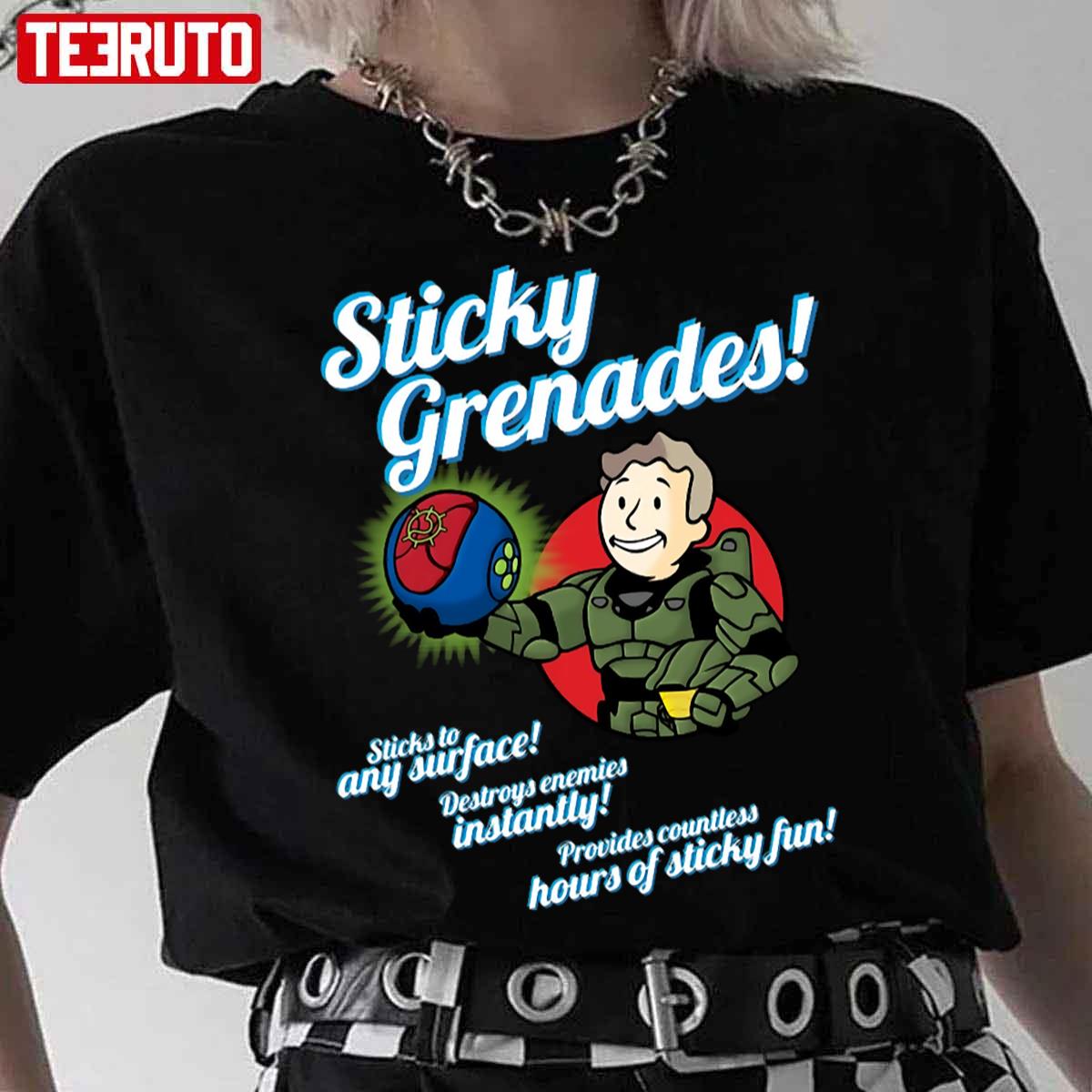 Sticky Grenades Halo Unisex T-Shirt