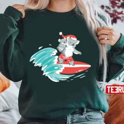 Surfing Christmas Koala Unisex Sweatshirt