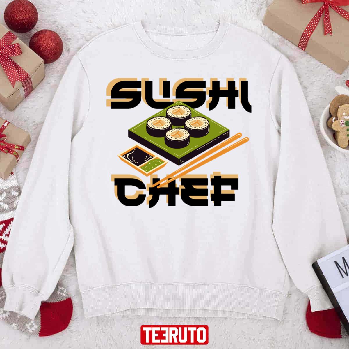 Sushi Roll Chef Vintage Unisex Sweatshirt
