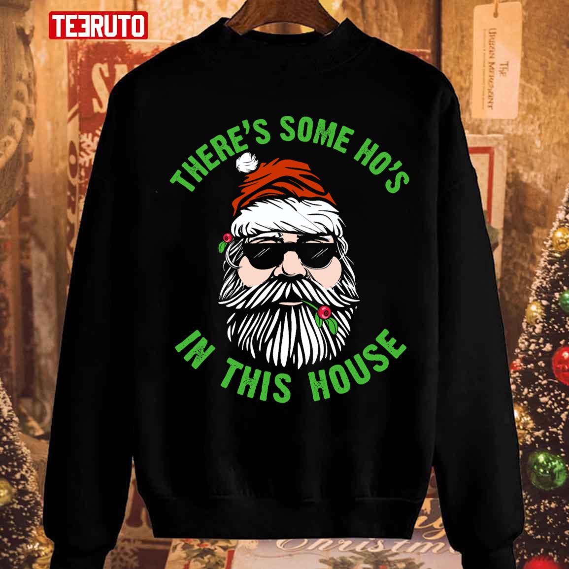 This House Inappropriate Christmas Naughty Santa Unisex Sweatshirt