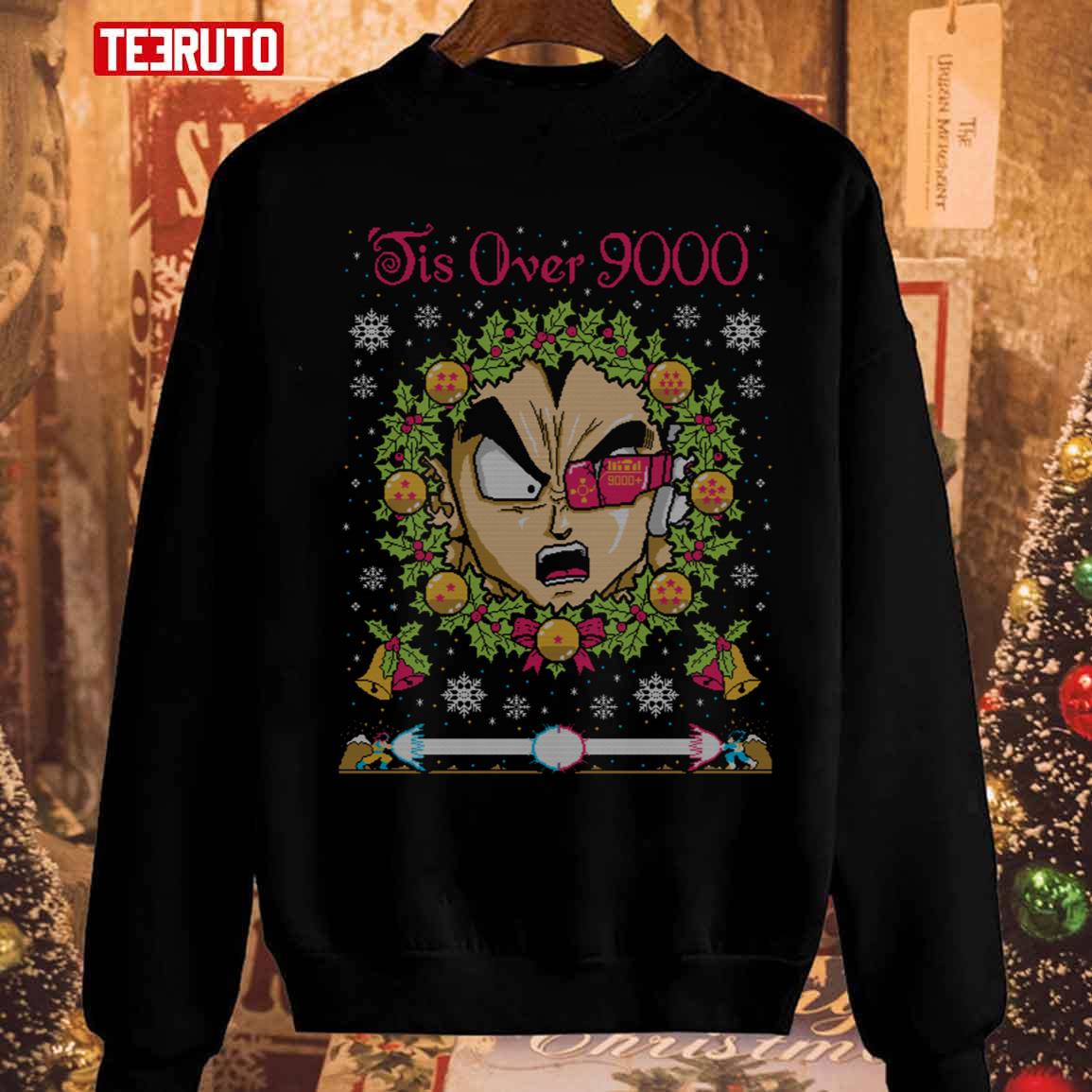 Tis Over 9000 Christmas 2023 Unisex Sweatshirt