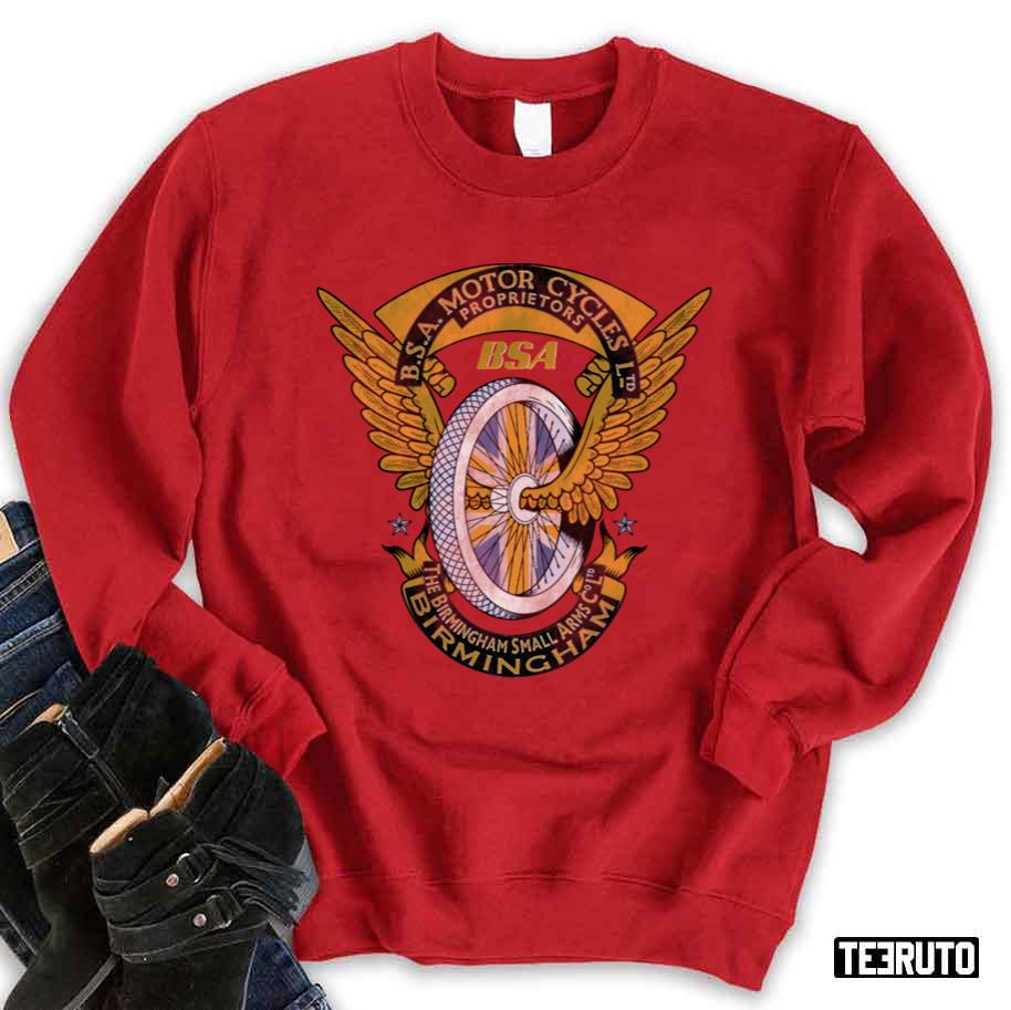 Vintage Bsa Motorcycles Unisex Sweatshirt