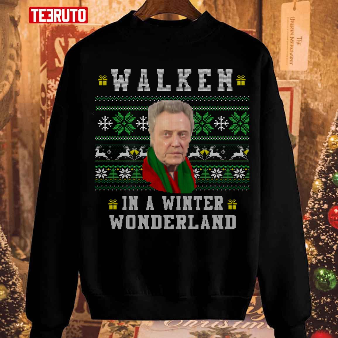 Walken In A Winter Wonderland Christmas Unisex Sweatshirt
