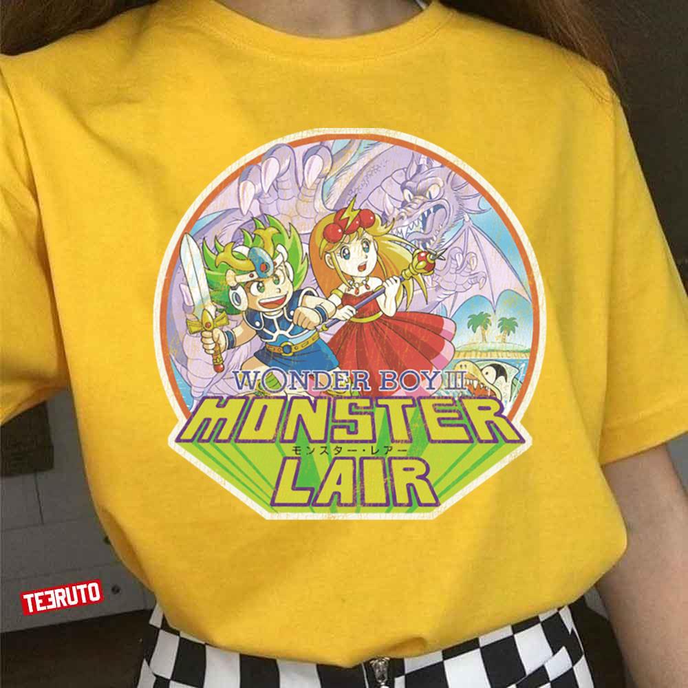 Wonder Boy Iii Monster Lair Retro Logo Unisex T-Shirt