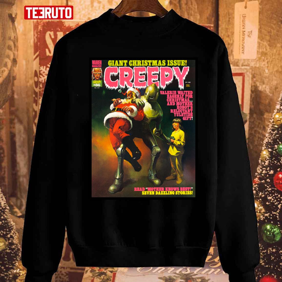 Yes Another Great Creepy Christmas Magazine Cover 86 Unisex Sweatshirt