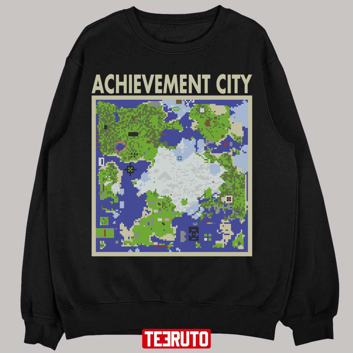 Achievement City Map Achievement Hunter Unisex T-Shirt