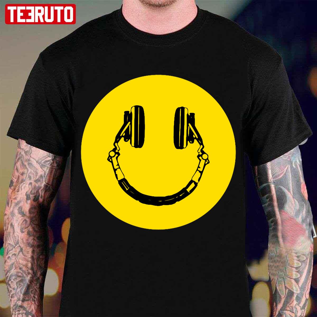 Acid House Headphones Smiley Dj Unisex Sweatshirt