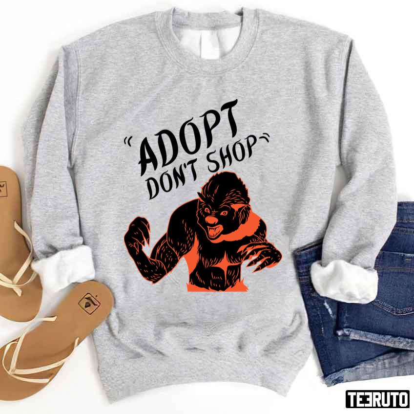 Adopt Dont Shop Screaming Opposum Unisex Sweatshirt