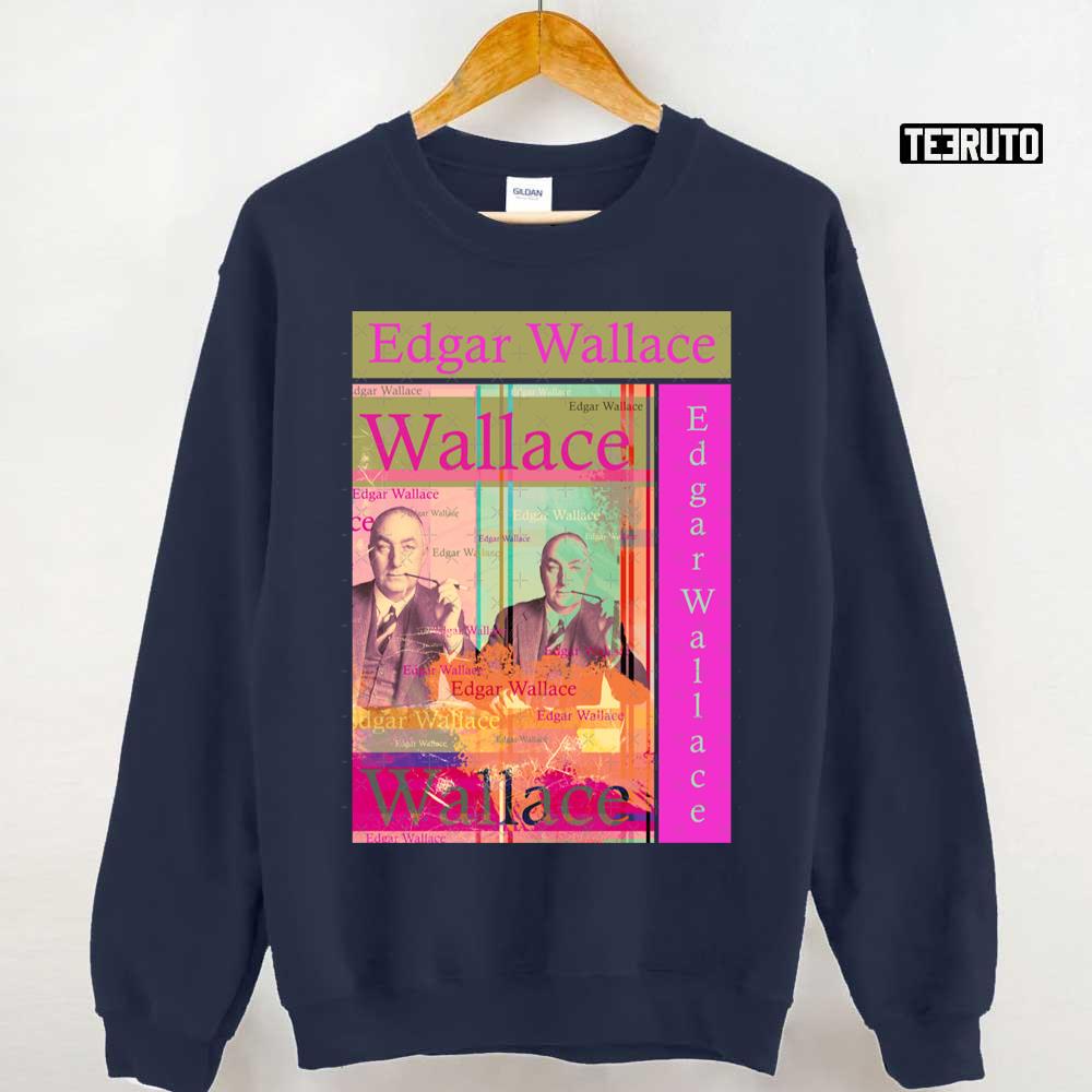 Beautiful Edgar Wallace Portrait Well Known English Writer Unisex Sweatshirt