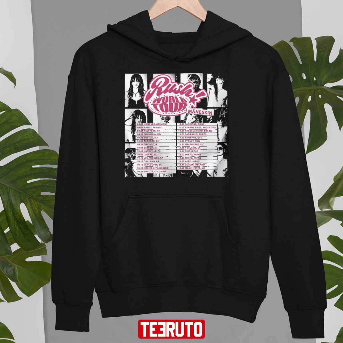 Maneskin Rush World Tour 2023 Unisex Sweatshirt Teeruto