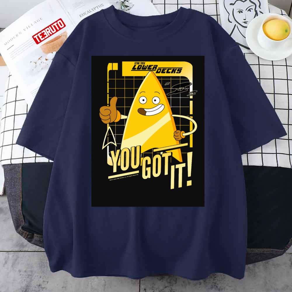 Star Trek Lower Decks Badgey Inspirational Poster Unisex T-Shirt