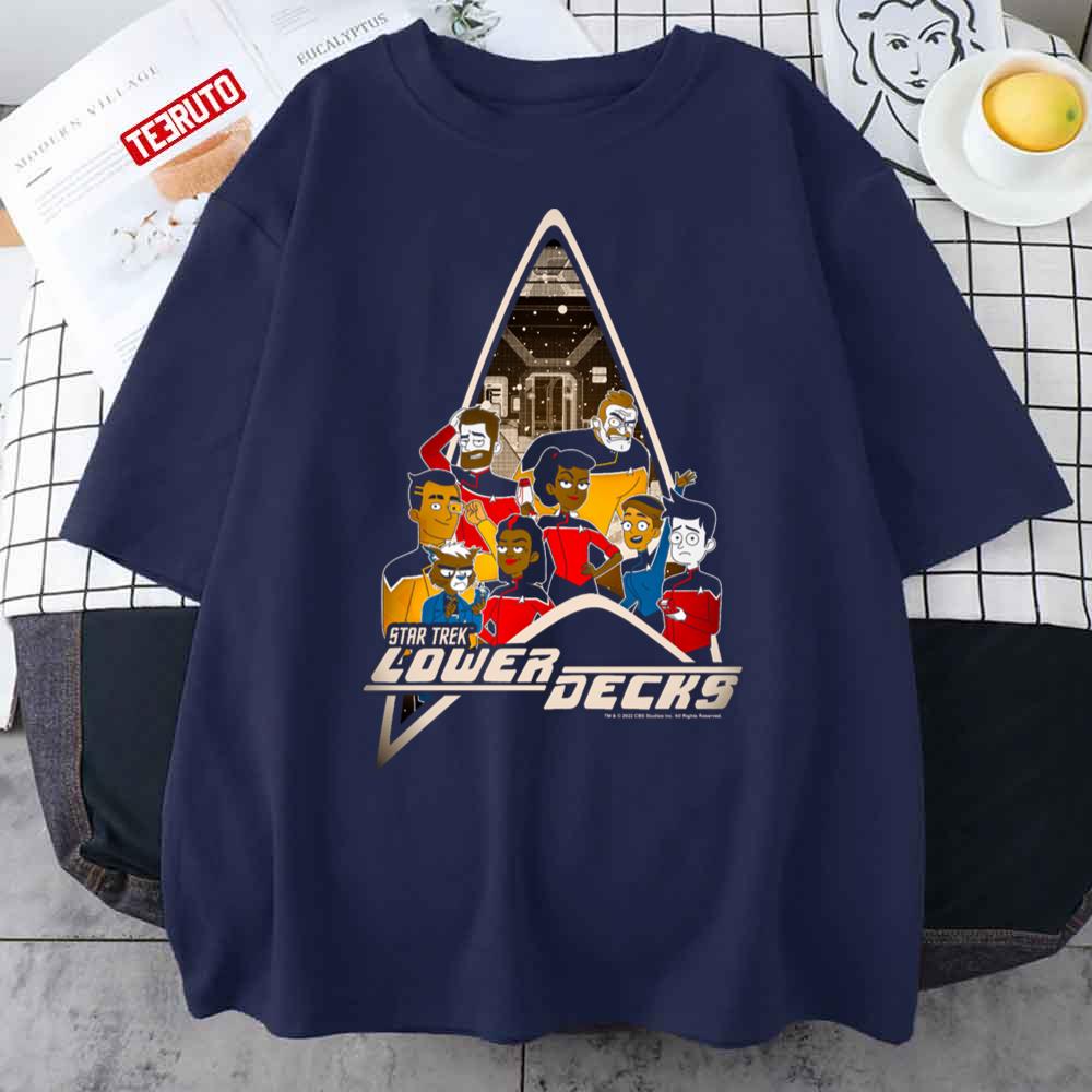 Star Trek Lower Decks Full Crew Poster Unisex T-Shirt