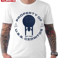 Star Trek Lower Decks Property Of U S S Cerritos Ship Logo Unisex T-Shirt