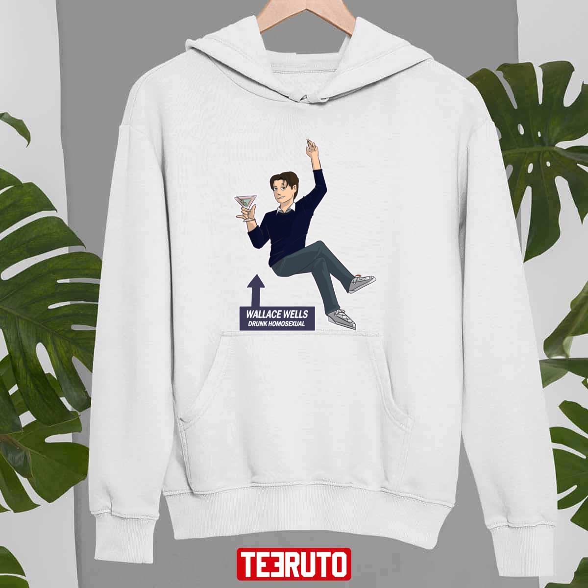 Wallace Wells Drunk Homosexual Scott Pilgrim Unisex Sweatshirt - Teeruto