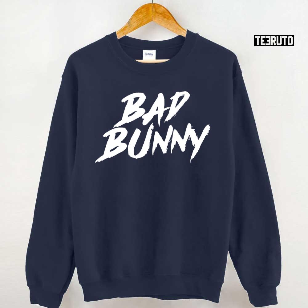 White Logo Bad Bunny Unisex Sweatshirt