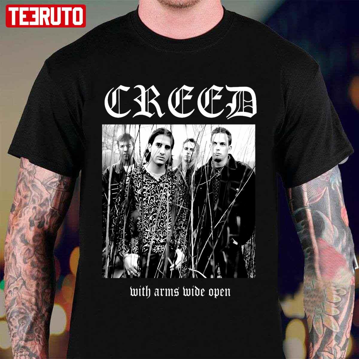 Wide Open Metal Arm With Creed Unisex T-Shirt